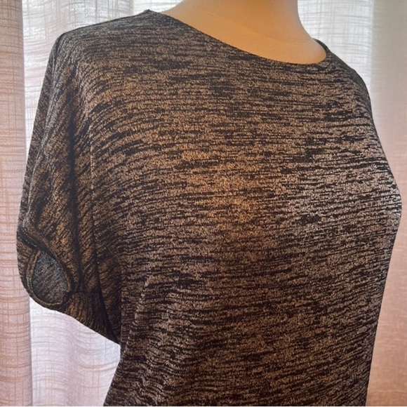 Monk and Lou Scoop Neck Back Straps Knit Dress Heather Grey - Picture 5 of 11